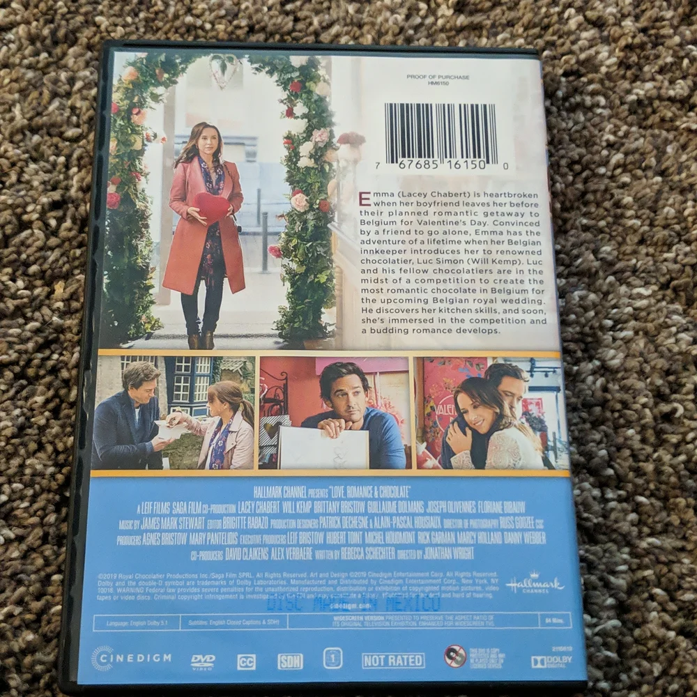 Hallmark Love, Romance & Chocolate DVD - Picture 2 of 2
